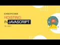 Hoisting in JavaScript Hindi JavaScript Tutorial In Hindi
