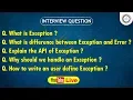 Session-31 9 30PM Live Exception Handling in Java Java Interview Question by JTC