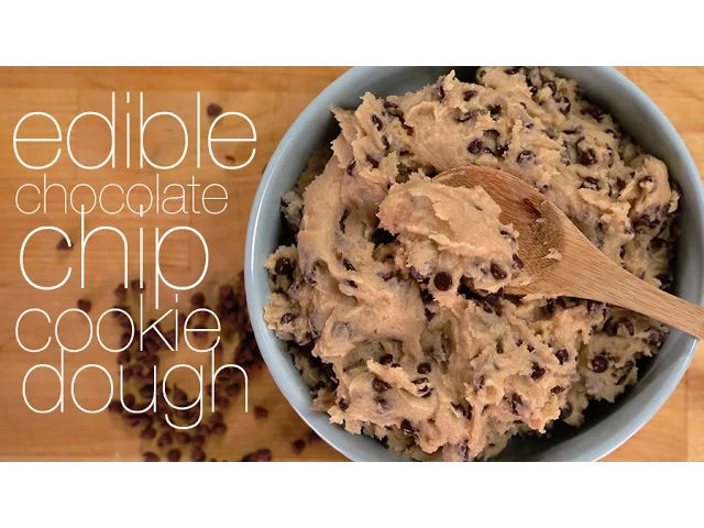 EDIBLE CHOCOLATE CHIP COOKIE DOUGH RECIPE EAT THE TREND