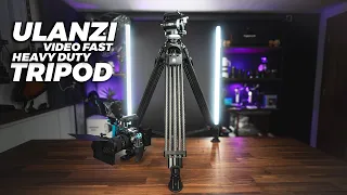 ulanzi video fast heavy duty carbon fiber video tripod
