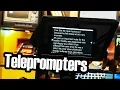 Teleprompters are clever simple and also pretty neat