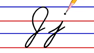 letter J cursive handwriting practice