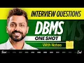 Complete DBMS Interview Question in One Shot Placement Revision Database Management system