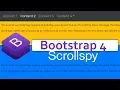Bootstrap 4 Scrollspy Tutorial