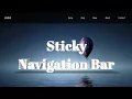 Sticky navbar with jquery HTML CSS JavaScript