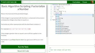 Basic Algorithm Scripting Factorialize a Number free code camp Dani