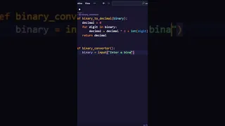 Binary to decimal in Python
