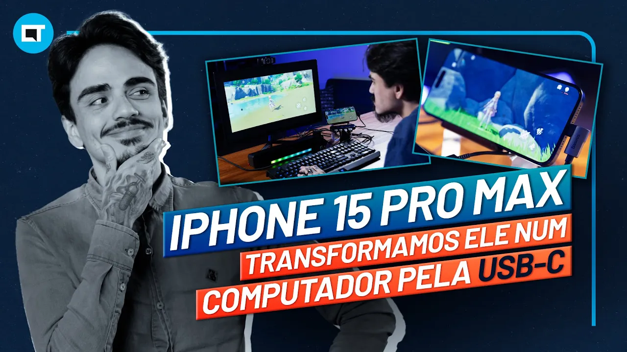 iPhone 15 Pro Max - Transformamos ele num COMPUTADOR pela USB-C