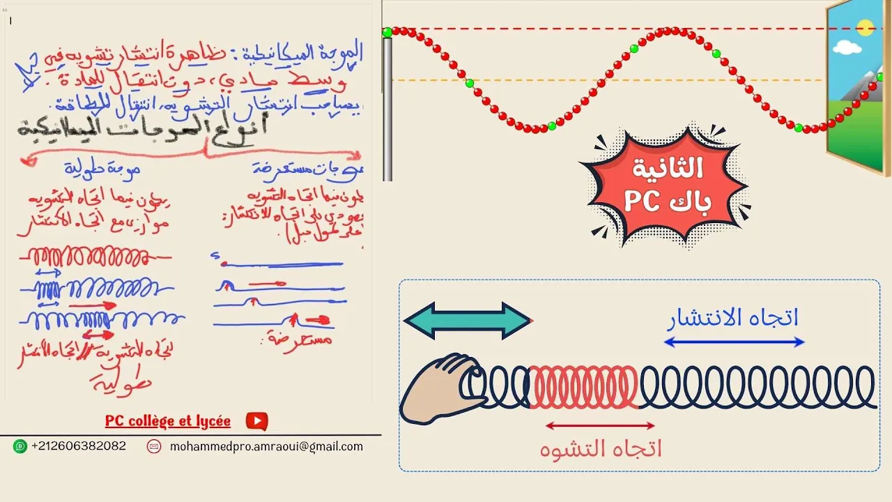 هل تعرف الفرق بين الموجات الطولية والمستعرضة؟ إليك الحل