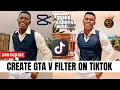 How to Create TikTok GTA v filter on With Capcut King Blessed