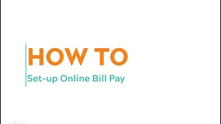 How to Set Up Online Bill Pay