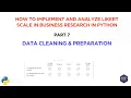 Part 7 - Data Cleaning and Preparation