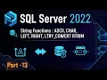 Master SQL String Functions in Minutes ASCII CHAR LEFT RIGHT LTRIM RTRIM Explained Simply