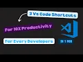 Visual Studio VS code shortcuts to increase your productivity VS code tips and tricks