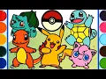 Pokemon Pikachu Jelly Coloring Painting Pokemon Presents Menggambar Dan Mewarnai penyu
