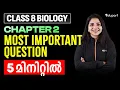 CLASS 8 BIOLOGY ONAM EXAM CHAPTER 2 MOST IMPORTANT QUESTION IN 5 MINUTES EDUPORT CLASS 8