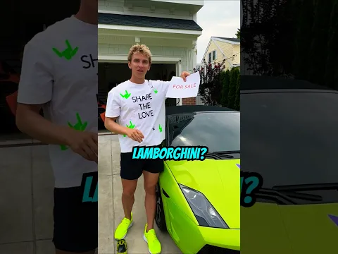 I found Stephen Sharer SELLING his LAMBORGHINI!! 🤯