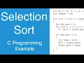 Selection Sort C Programming Example