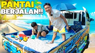 PANTAI PRIBADI DITDIM!!😍😱 TRAGA DITDIM DIUBAH JADI PANTAI BERJALAN , WAW SERASA DIPANTAI BENERAN😍