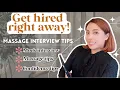 Mock Massage Therapy Interview massage interview tips to get hired at a spa right away