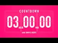 3 Hour Countdown Timer Flip Clock with Vibration Beeps