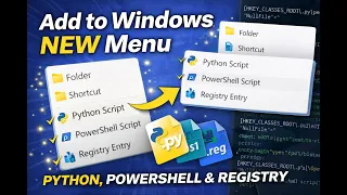 How to Add Python PowerShell to Windows NEW Menu Easy Hack