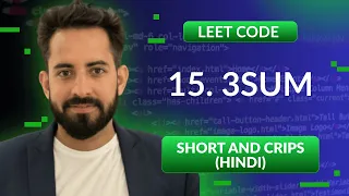 Leetcode 15 3Sum Hindi Python Leetcode Optimized way