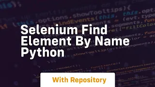 selenium find element by name python