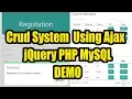 Crud System Using Ajax jQuery PHP MySQL