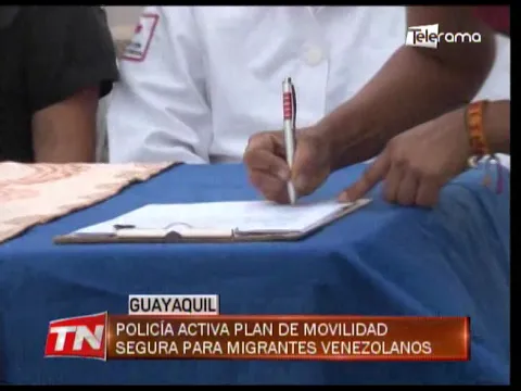 Policía activa plan de movilidad segura para migrantes venezolanos