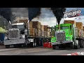 2025 Great Lakes Big Rig Challenge INSANE LOADED UPHILL SEMI DRAG RACING Onaway Speedway