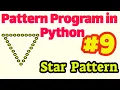 Pattern Program in Python Star Pattern Hollow Opposite Triangle