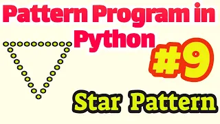 Pattern Program in Python Star Pattern Hollow Opposite Triangle