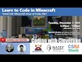 CSEdWeek TimeCraft Hour of Code in Minecraft
