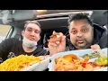 Eating Chinese Buffet Take Out Food