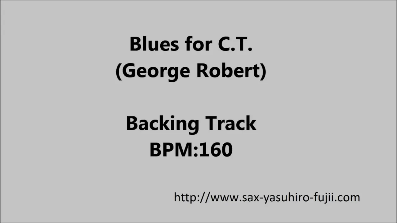 Blues for C.T. Backing Track BPM 160