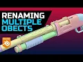 Blender rename multiple objects