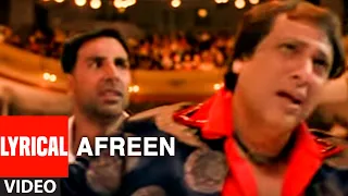 Download Afreen Lyrical Video Song | Bhagam Bhag | Akshay Kumar, Govinda MP3