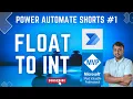 Convert Float to Integer in Power Automate -