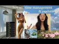 HOW I manage my time stay productive and STRESS-FREE vlog tips for college students