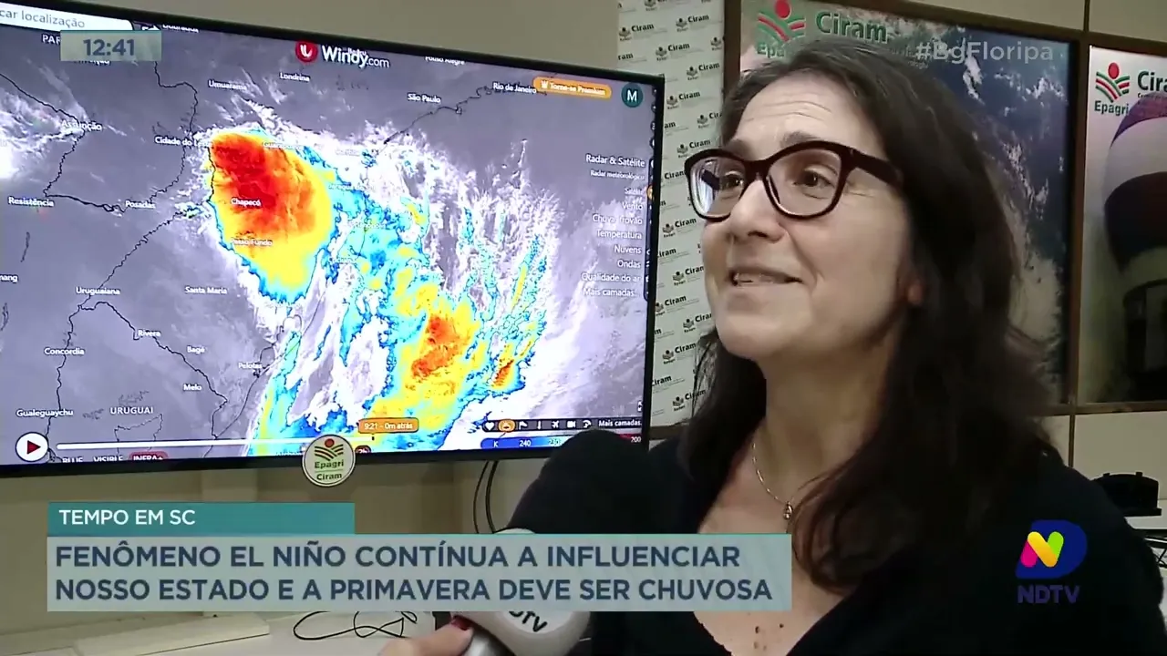 Fenômeno El Niño continua a influenciar SC e a primavera deve ser chuvosa