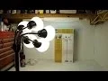 Hampton Bay Floor Lamp Studio Light 524-505 Un-boxing Assembly