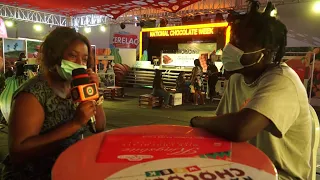 chocolate day with amerado burner at tetteh quarshie roundabout