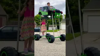 THE BIGGEST MONSTER TRUCK POWER WHEELS RIDE ON TOY PART 1