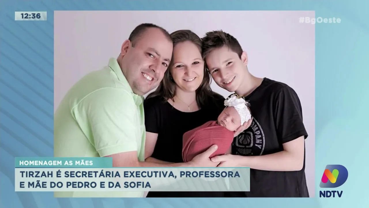Mães que Inspiram: Tirzah é secretária executiva, professora e mãe do Pedro e da Sofia