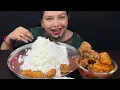 Download Lagu Bigbites, Eating Rice With Murgir lal Jhol, (Spicy Chicken Kosha )MASSIVEEATING।।