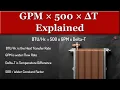 How to Convert GPM to and Why Delta-T Changes Your Pipe Size