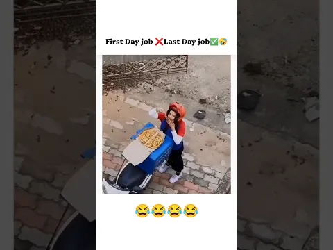 First Day job ❌Last Day job✅🤣| #funny #quotes #status #video #shorts