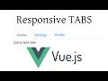 Build Responsive TABS Using VUE JS Vue Components Series