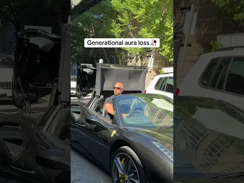 First person to lose aura driving a Ferrari